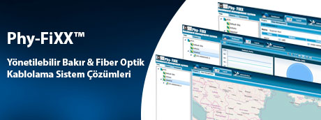 PHY-FİXX™ YÖNETİLEBİLİR BAKIR & FİBEROPTİK KABLOLAMA SİSTEM ÇÖZÜMLERİ